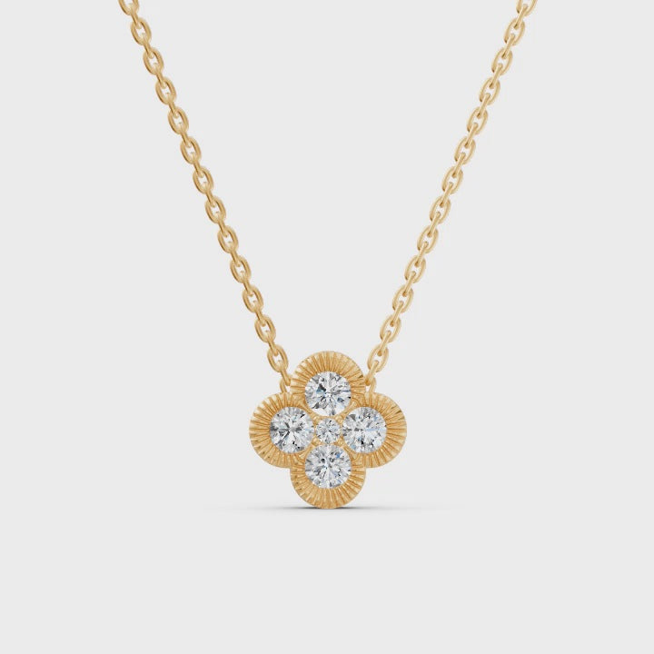 Lucky Clover Diamond Necklace