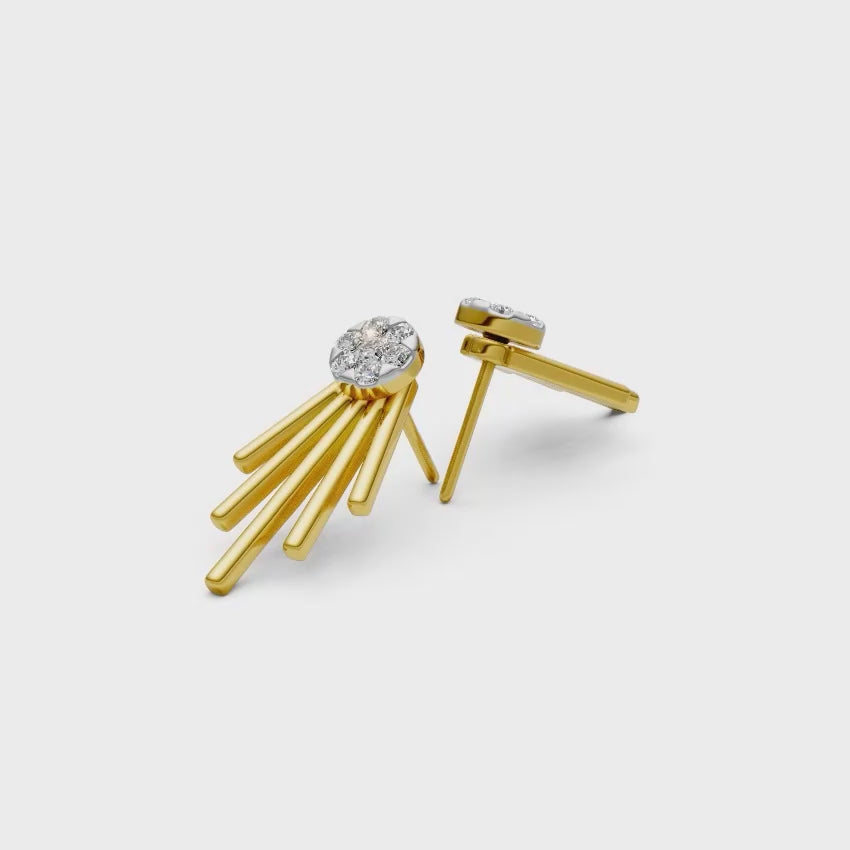 Sunrays Diamond Studs