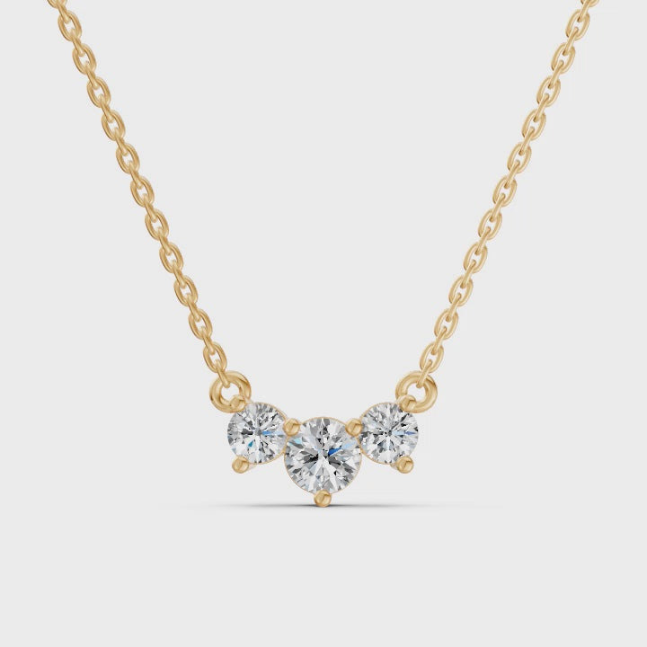 Miracle Triad Diamond Necklace