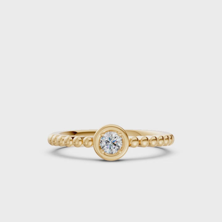Dewdrop Solitaire Diamond Ring