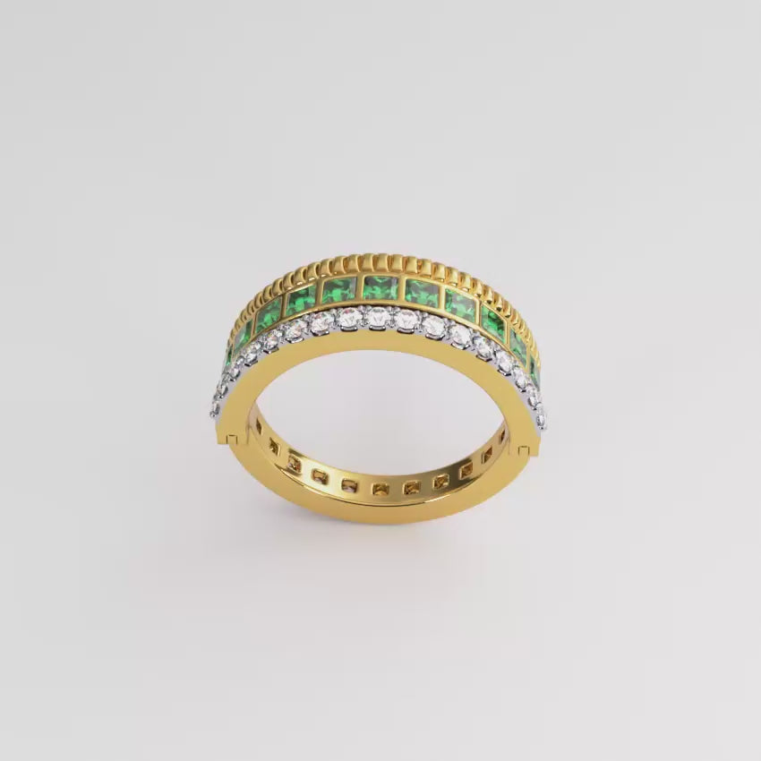 Trio Fusion Convertible Stacked Diamond Ring