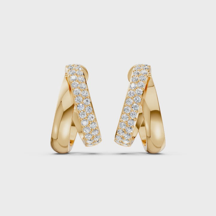 Everyday Chic Diamond Hoops
