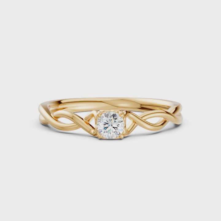 Infinity Promise Solitaire Diamond Ring